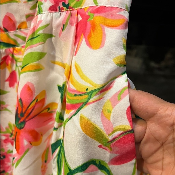 J Crew size 8 White Floral Spaghetti Strap Dress - Picture 7 of 10